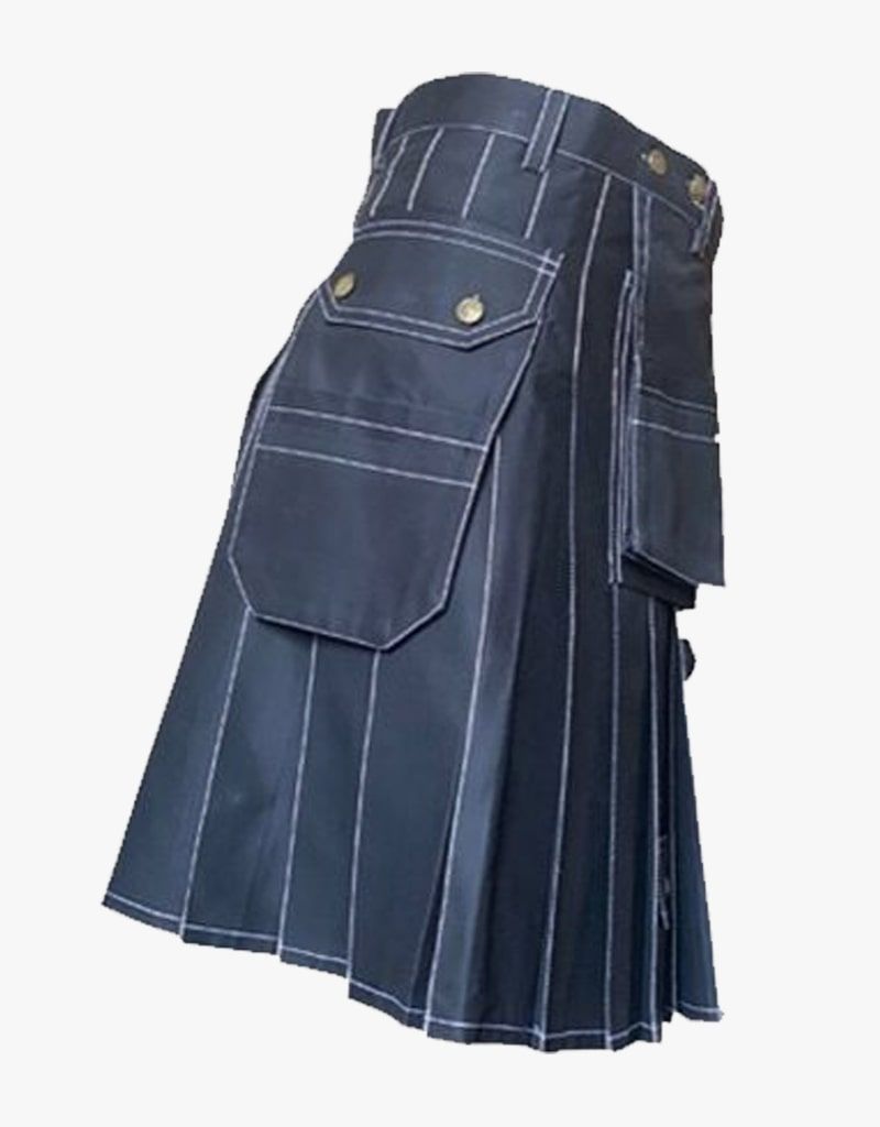 Grey Craftman Workout Cargo Kilt