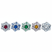 Scottish Thistle Brooch with Gemstone – Highland Clan Kilt Pin – Celtic Luck Symbol – Silver Finish – Kilts Boutique