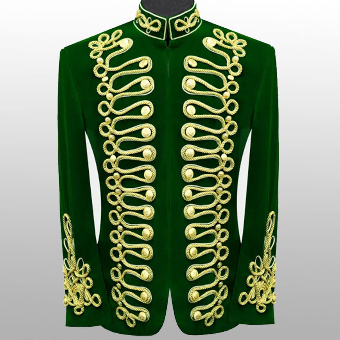 Gold deals military jacket