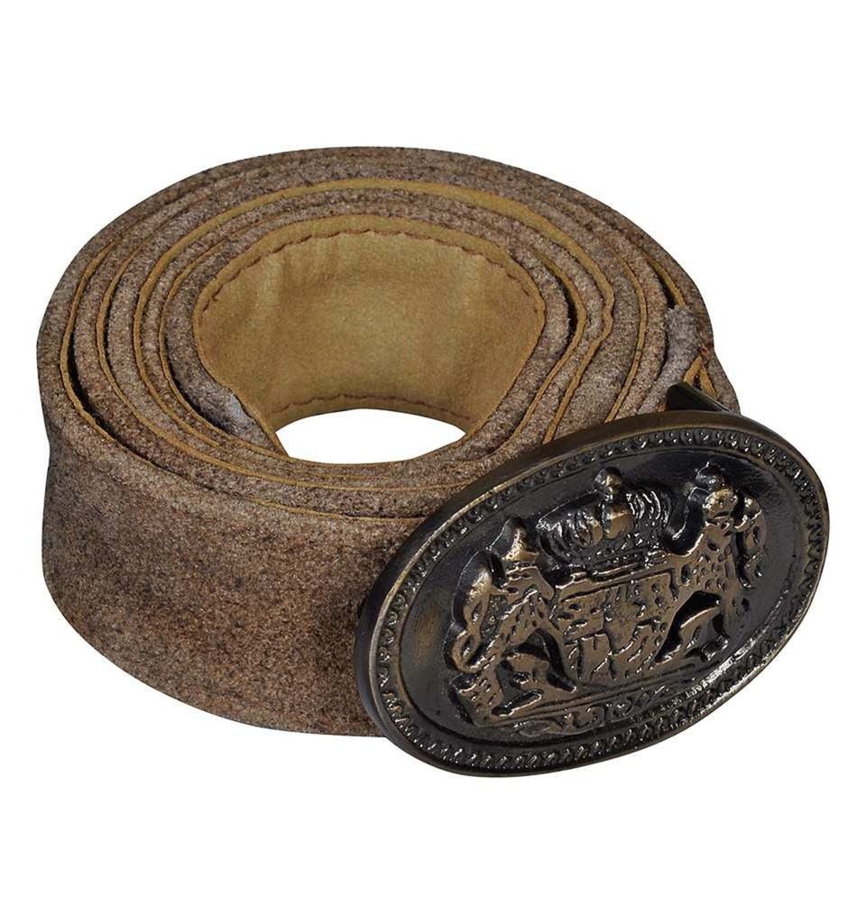 Vintage Folkloric Bavarian Suede Belt