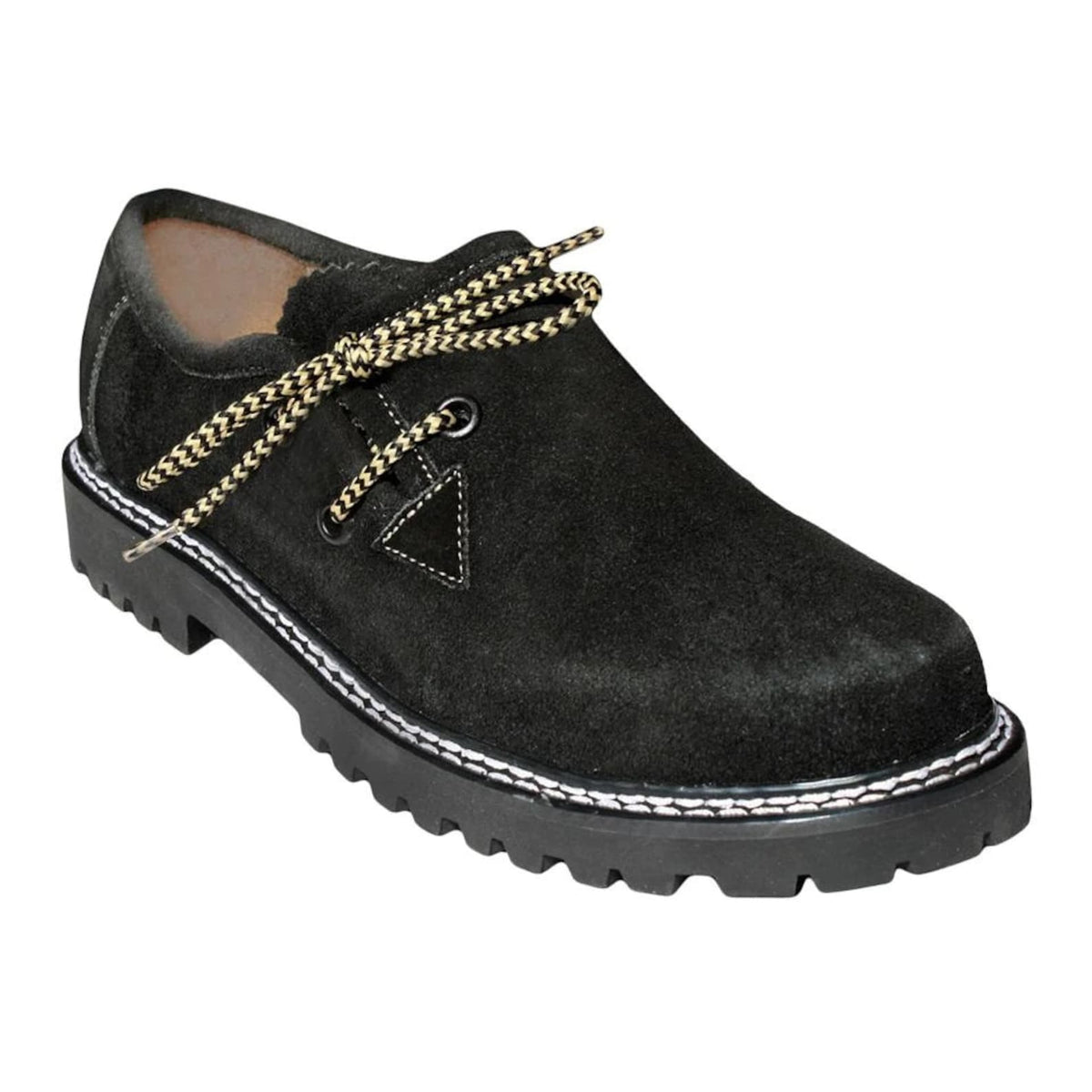 Bavarian Men Suede Leather Shoes Traditional German Style Oktoberfest Shoes