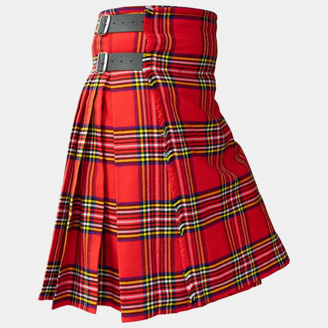 Men's Scottish Royal Stewart Tartan Kilt Handmade Traditional 8 Yard Kilts