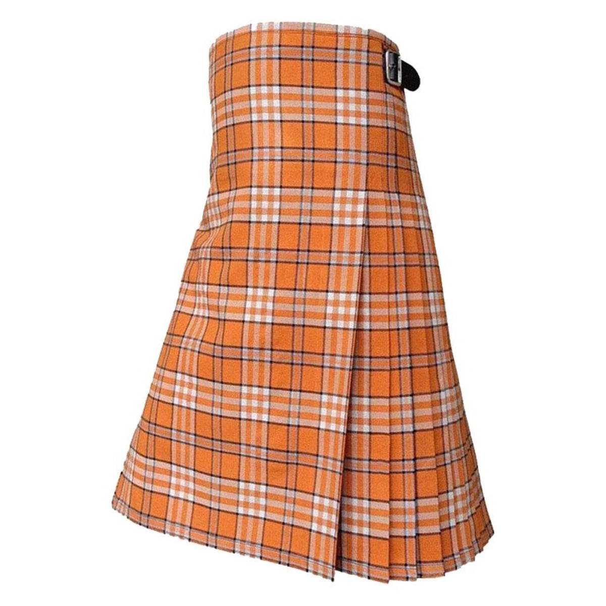 Scottish 8-Yard Tennessee Volunteer Orange Tartan Kilt – Men’s Handmade Traditional Kilt