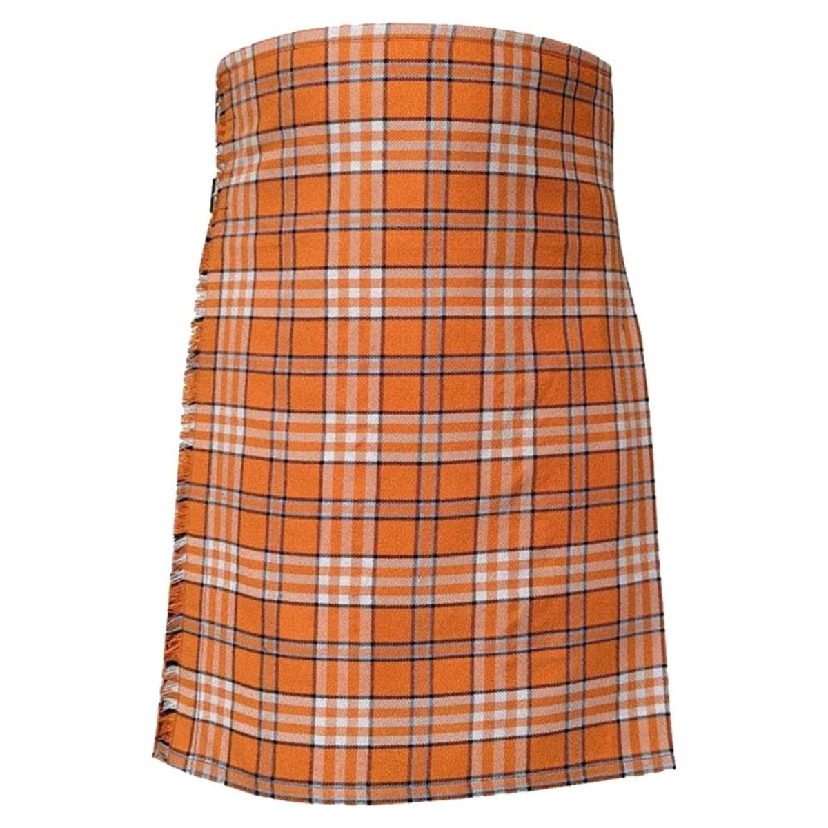 Scottish 8-Yard Tennessee Volunteer Orange Tartan Kilt – Men’s Handmade Traditional Kilt