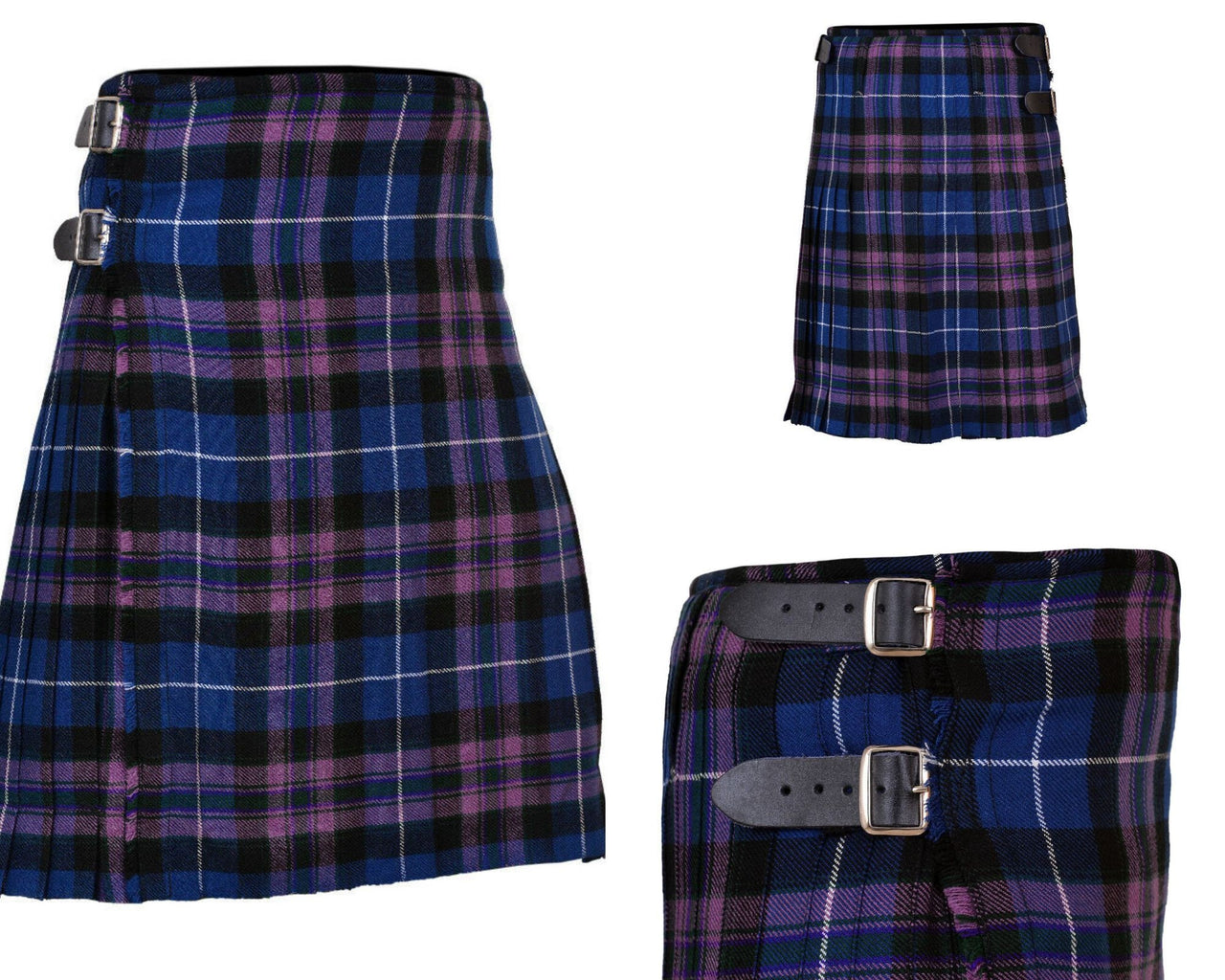 Pride of Scotland Tartan Scottish Highland Men's Tartan Handmade Kilt Traditional Wear 8 Yard Kilt