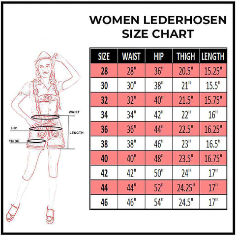 Bavarian Women Lederhosen Suede Leather Short Oktoberfest