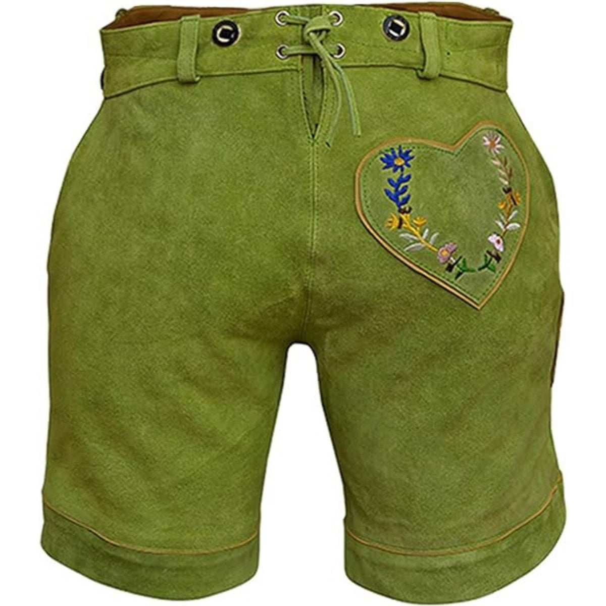 Bavarian Women Lederhosen Suede Leather Short Oktoberfest