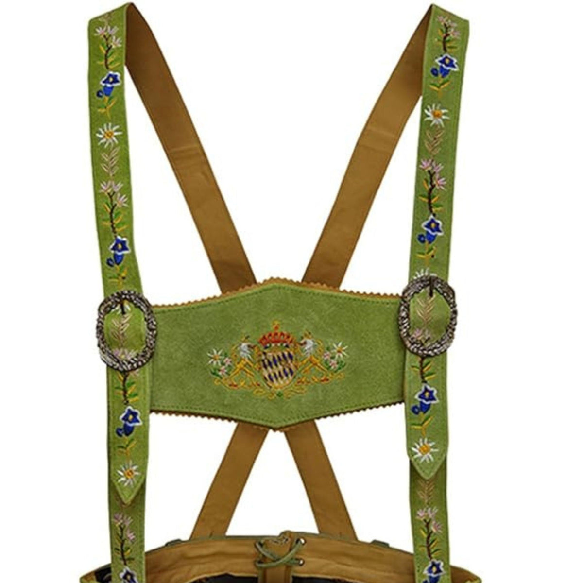 Bavarian Women Lederhosen Suede Leather Short Oktoberfest