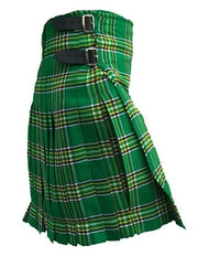 Scottish Irish Heritage Tartan Kilt – 8 Yard Traditional Acrylic Kilt with 24″ Drop for Highland Dress, Weddings & Ceilidh