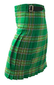 Scottish Irish Heritage Tartan Kilt – 8 Yard Traditional Acrylic Kilt with 24″ Drop for Highland Dress, Weddings & Ceilidh