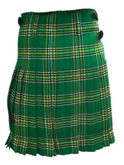 Scottish Irish Heritage Tartan Kilt – 8 Yard Traditional Acrylic Kilt with 24″ Drop for Highland Dress, Weddings & Ceilidh
