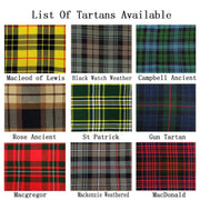 Men’s Scottish Gothic Utility Kilt | Spirit of Bruce Tartan Hybrid Kilt with Front Apron & Custom Multi-Tartan Options