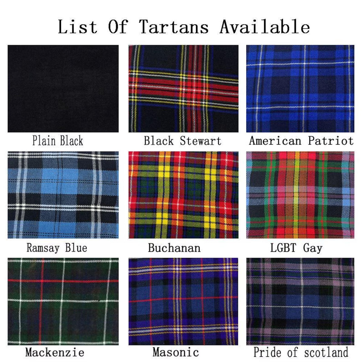 Men’s Scottish Gothic Utility Kilt | Spirit of Bruce Tartan Hybrid Kilt with Front Apron & Custom Multi-Tartan Options