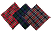 Scottish Clan Tartan Pocket Square – Handmade Acrylic Wool Handkerchief Hanky for Men