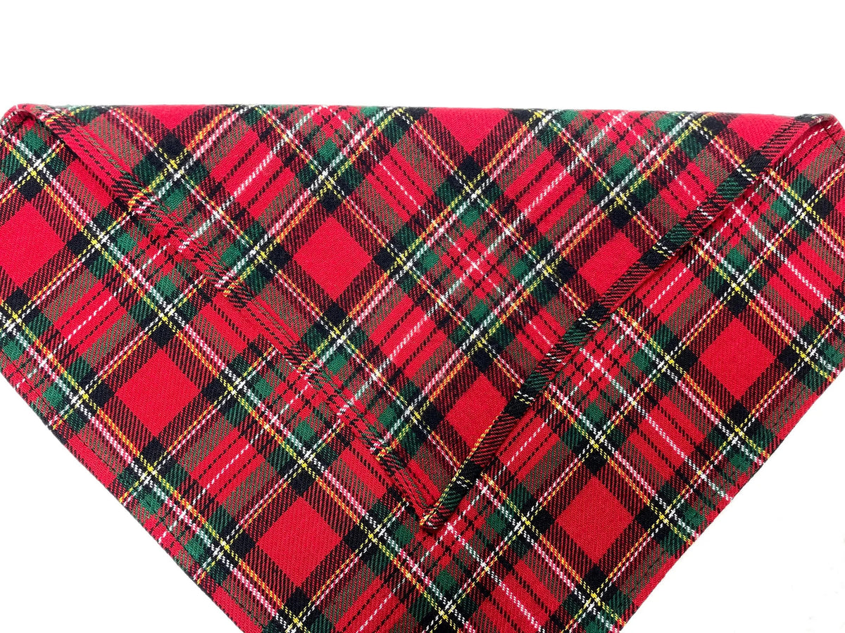 Scottish Clan Tartan Pocket Square – Handmade Acrylic Wool Handkerchief Hanky for Men