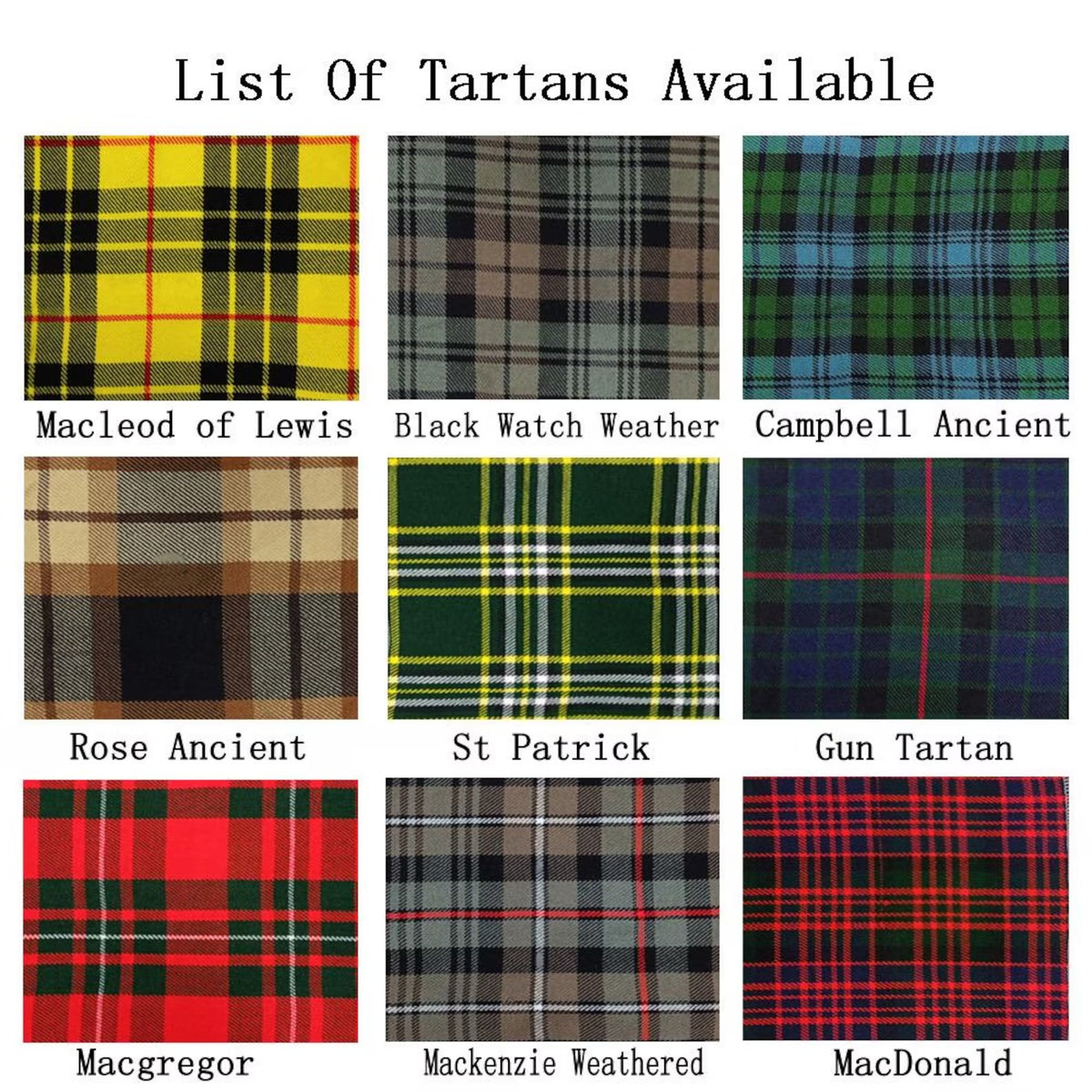 Scottish Clan Tartan Pocket Square – Handmade Acrylic Wool Handkerchief Hanky for Men