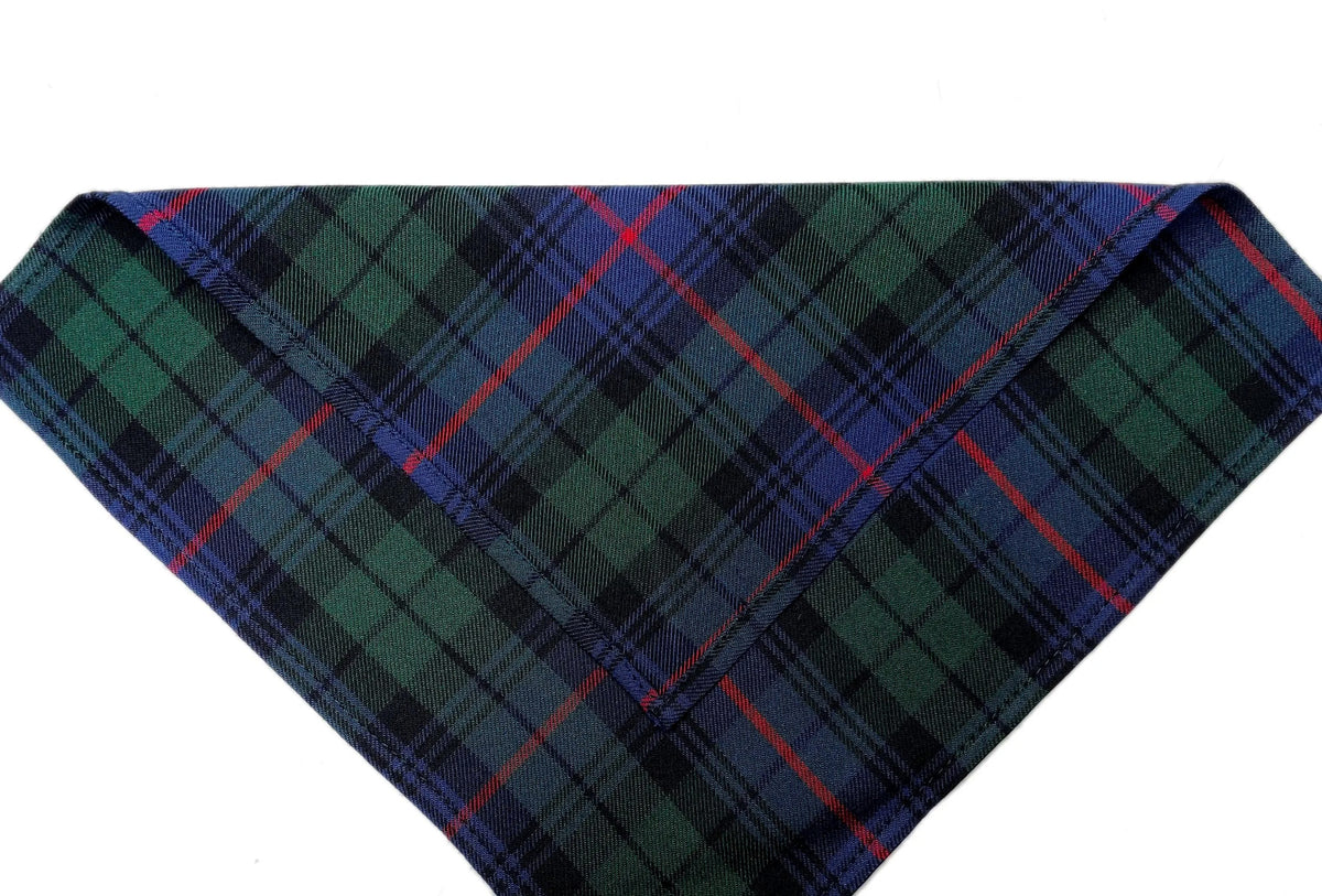 Scottish Clan Tartan Pocket Square – Handmade Acrylic Wool Handkerchief Hanky for Men