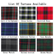 Scottish Clan Tartan Pocket Square – Handmade Acrylic Wool Handkerchief Hanky for Men
