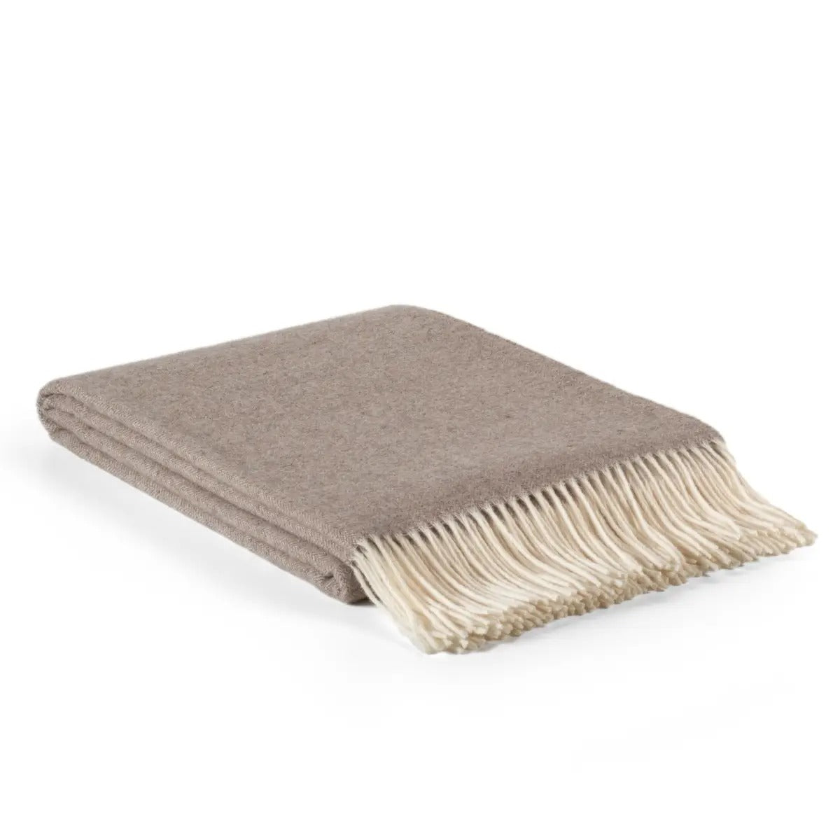 Merino & Cashmere Throw Blanket – Milano Brown – 200×140 cm – Luxury Sofa & Bed Throw – Made in Ukraine
