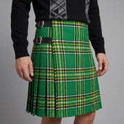 Irish Heritage Green Tartan 8-yard Kilt for Men – Traditional Scottish Plaid Kilt