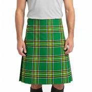 Irish Heritage Green Tartan 8-yard Kilt for Men – Traditional Scottish Plaid Kilt