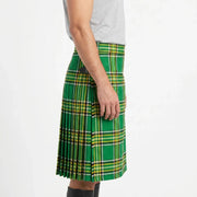 Irish Heritage Green Tartan 8-yard Kilt for Men – Traditional Scottish Plaid Kilt