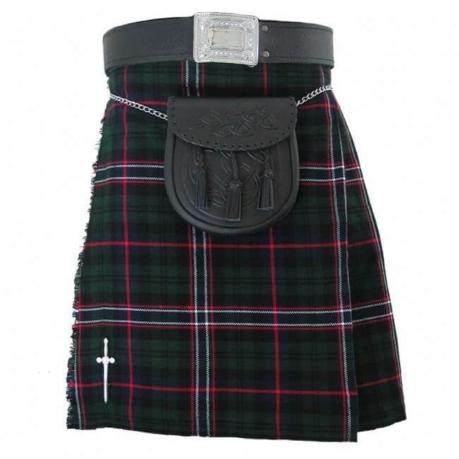 Black Watch Scottish Traditional Highland Dress Tartan Kilt Outfit – 9 Pieces