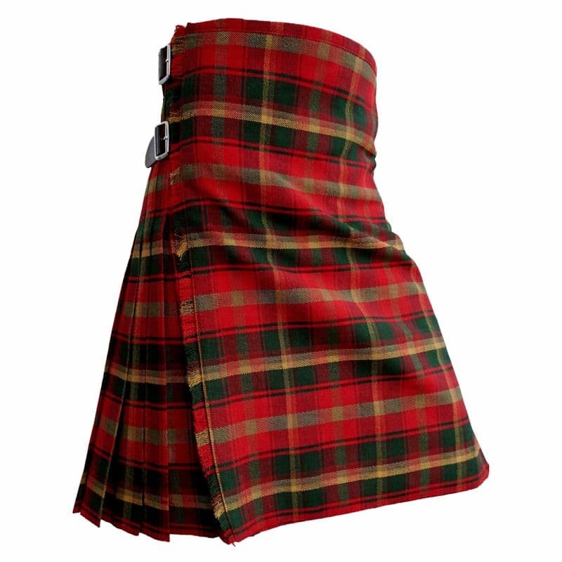 Maple Leaf Canadian Tartan Kilt Outfit Set – Traditional Scottish Highland Kilt with Sporran & Kilt Pin
