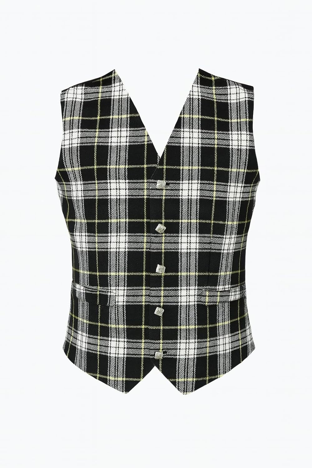 Dress Gordon Scottish Men's Formal Tartan Waistcoats / Vests 4 Plaids Fully lined back strap