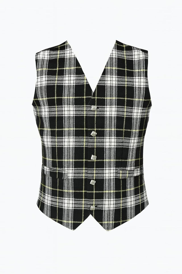 Dress Gordon Scottish Men's Formal Tartan Waistcoats / Vests 4 Plaids Fully lined back strap