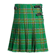 Irish Heritage Green Tartan 8-yard Kilt for Men – Traditional Scottish Plaid Kilt