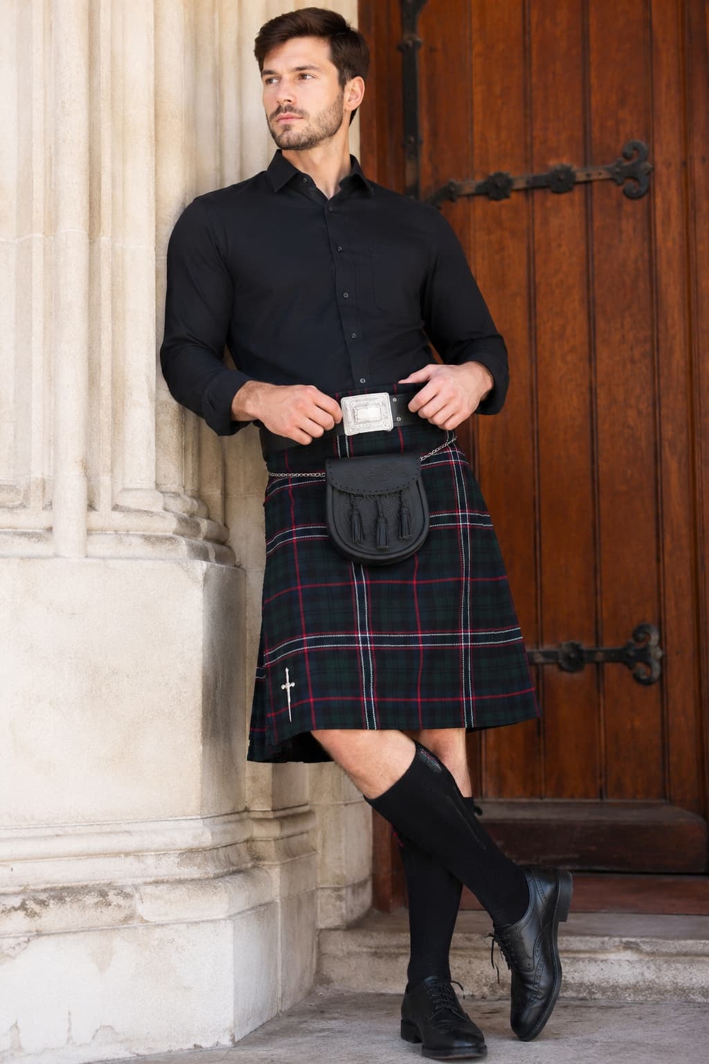 Black Watch Tartan Utility Kilt – Traditional Style with Modern Comfort