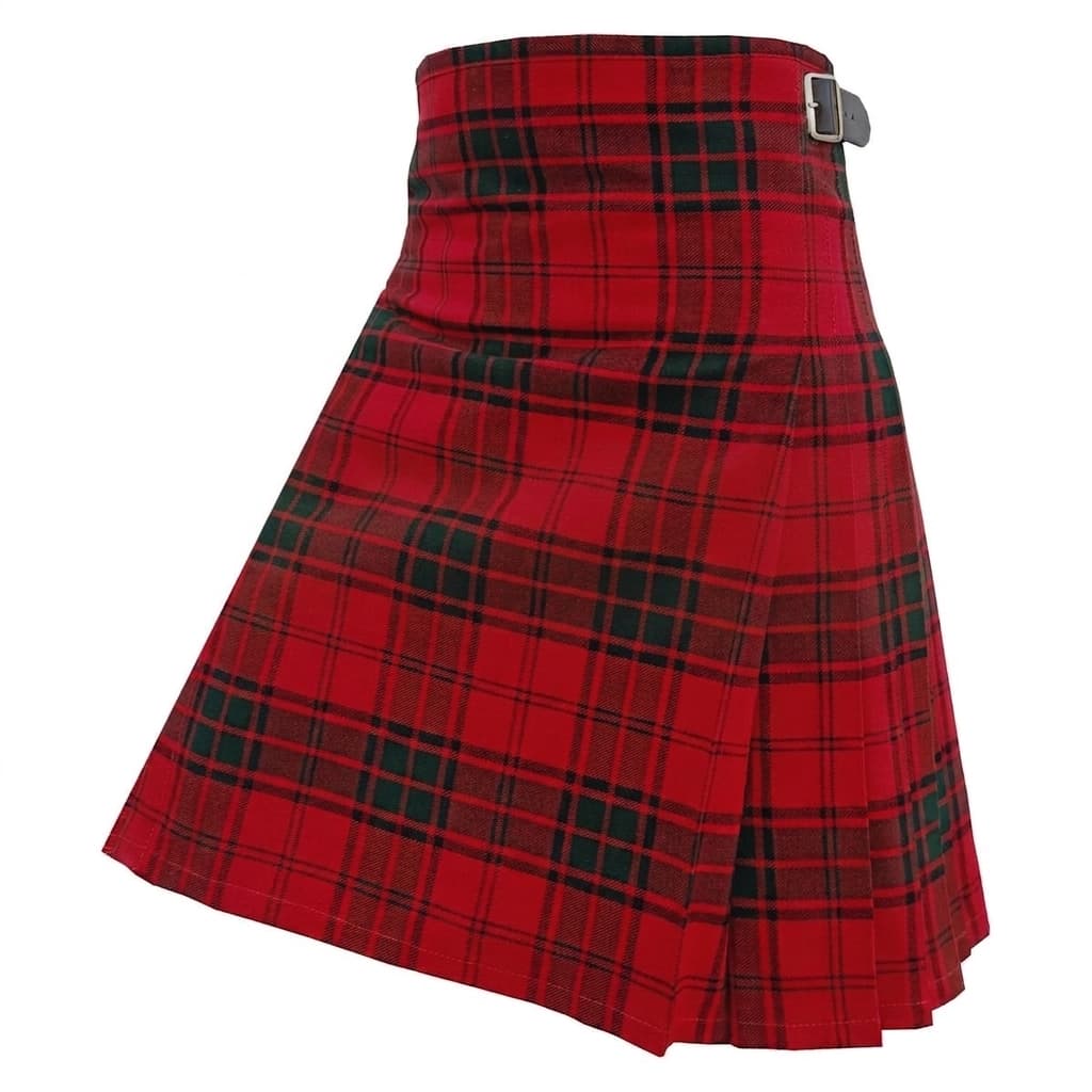 Maxwell Modern Clan Tartan Kilt Side