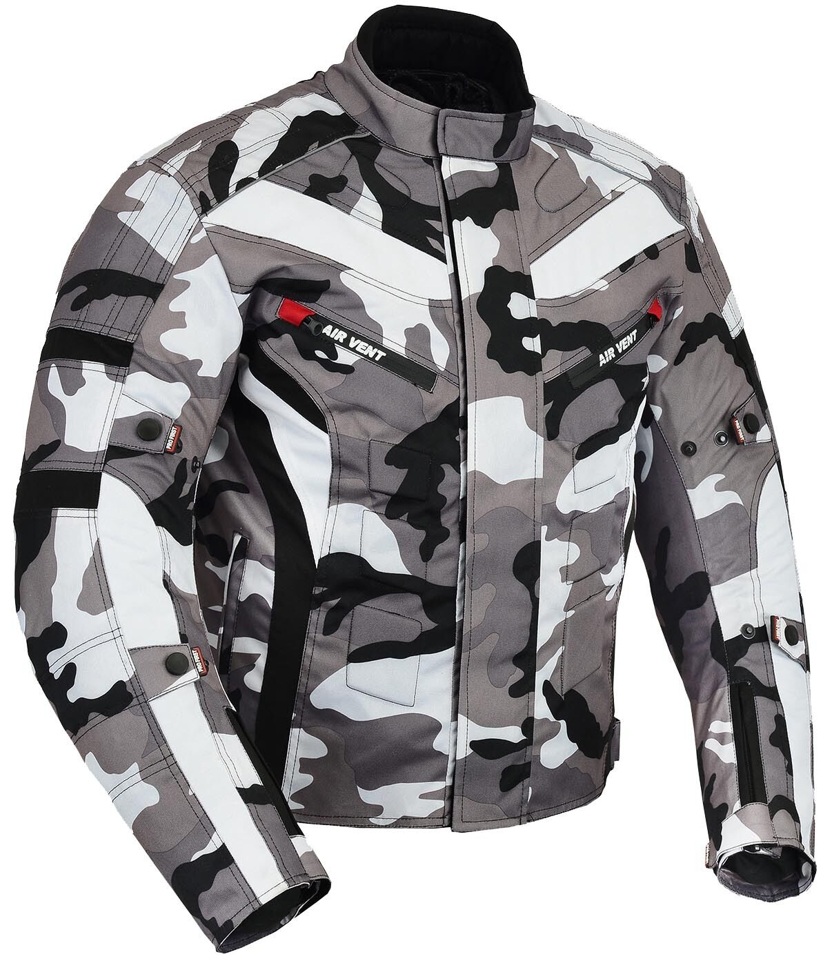 Xtron Bikewear Men's Cordura Textile Motorcycle Jacket – Grey, Waterproof, CE Approved
