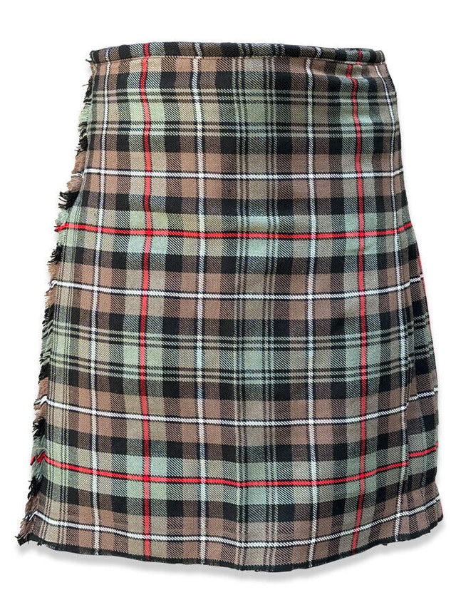 Mackenzie Weathered 8 Yard Casual Tartan Kilt, Scottish Tartan Men Kilt 16oz