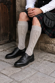 Men’s Traditional Kilt Hose Socks – Knee High Highland Dress Socks