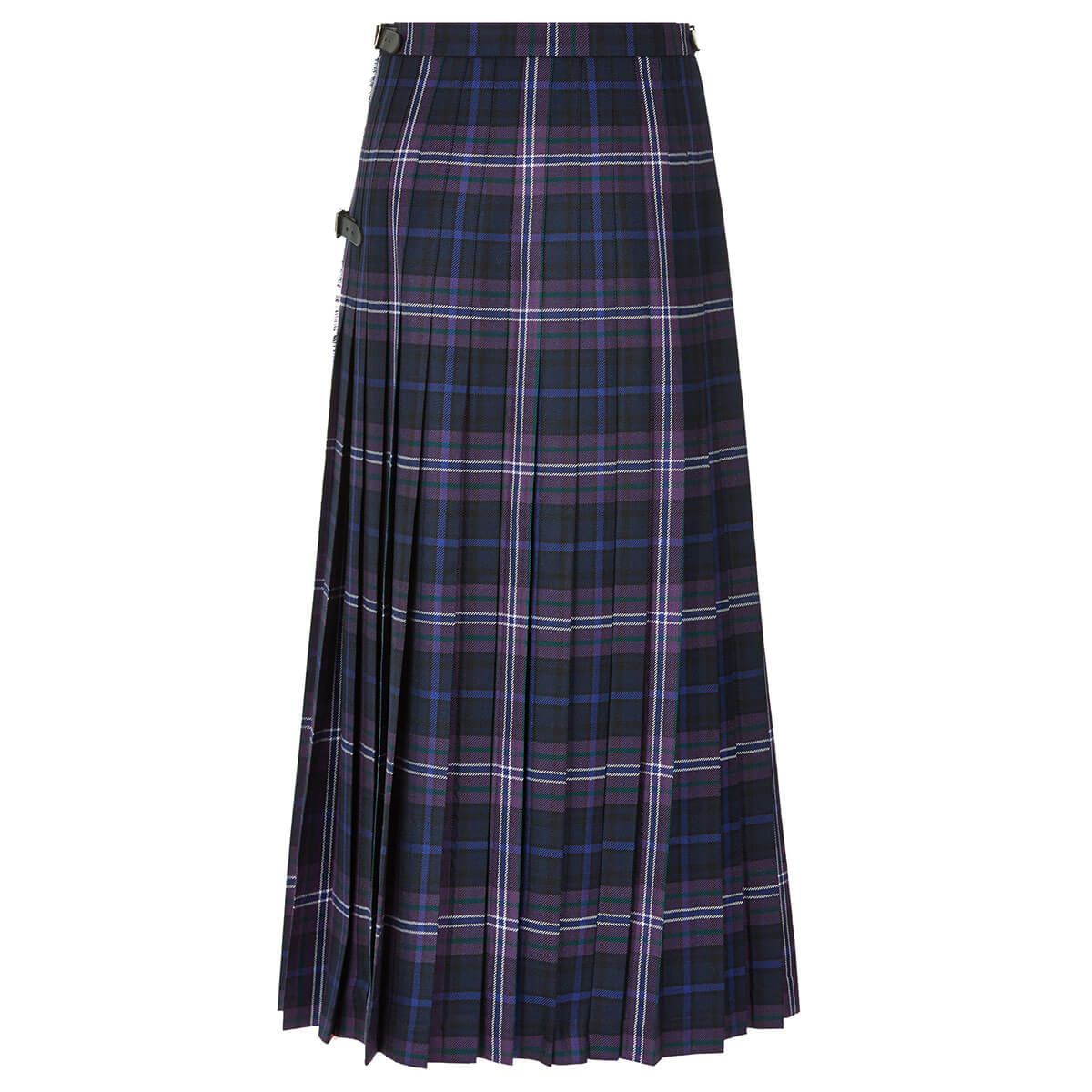 Ladies Tartan Kilted Full Length Kilted Hostess Tartan Skirt Length 38 inches