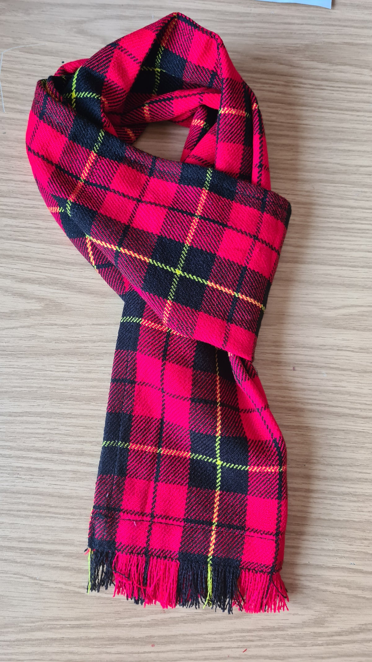 Acrylic Wool Tartan Scarf for Men & Women Shawls and Wraps