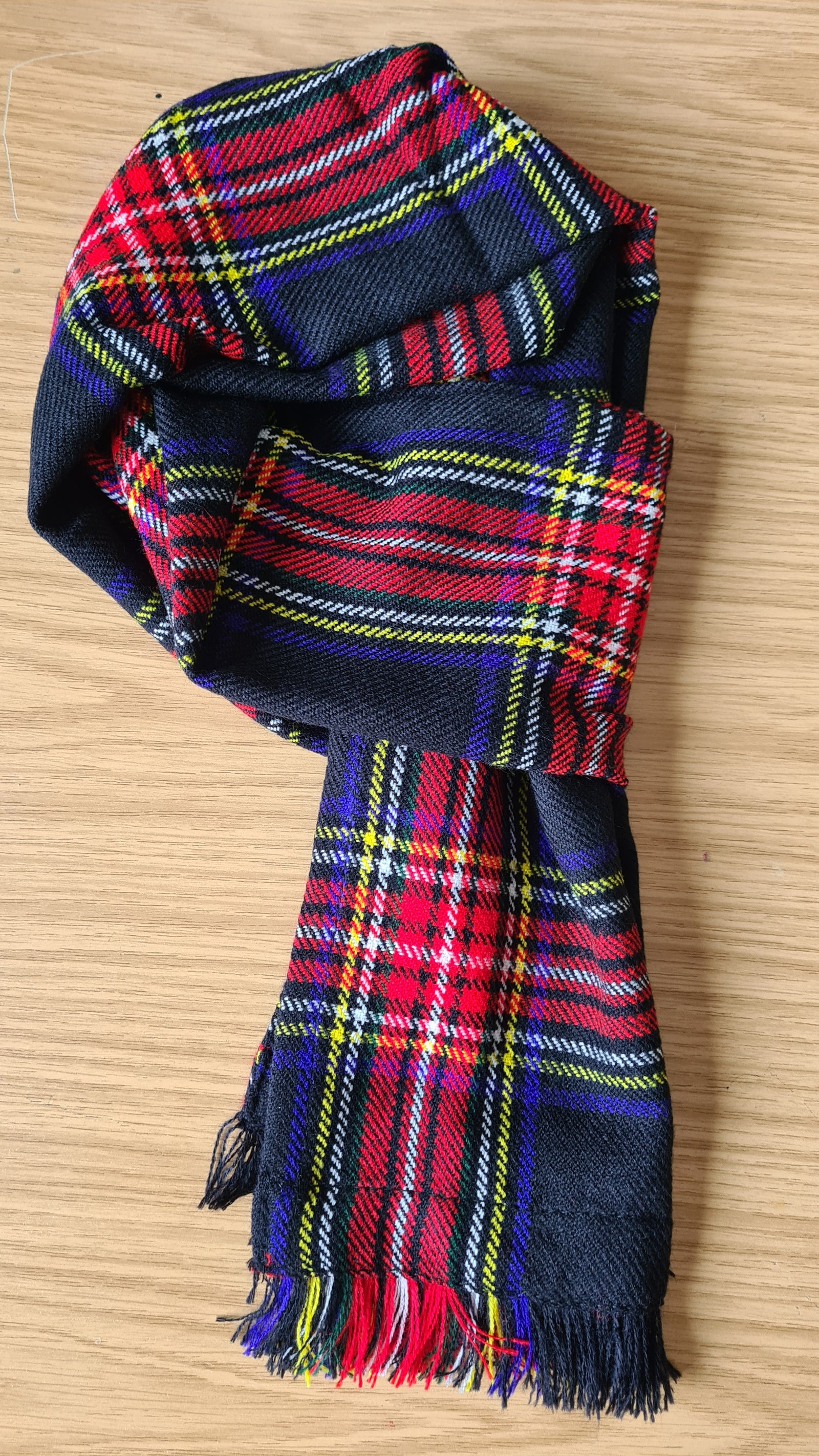 Acrylic Wool Tartan Scarf for Men & Women Shawls and Wraps