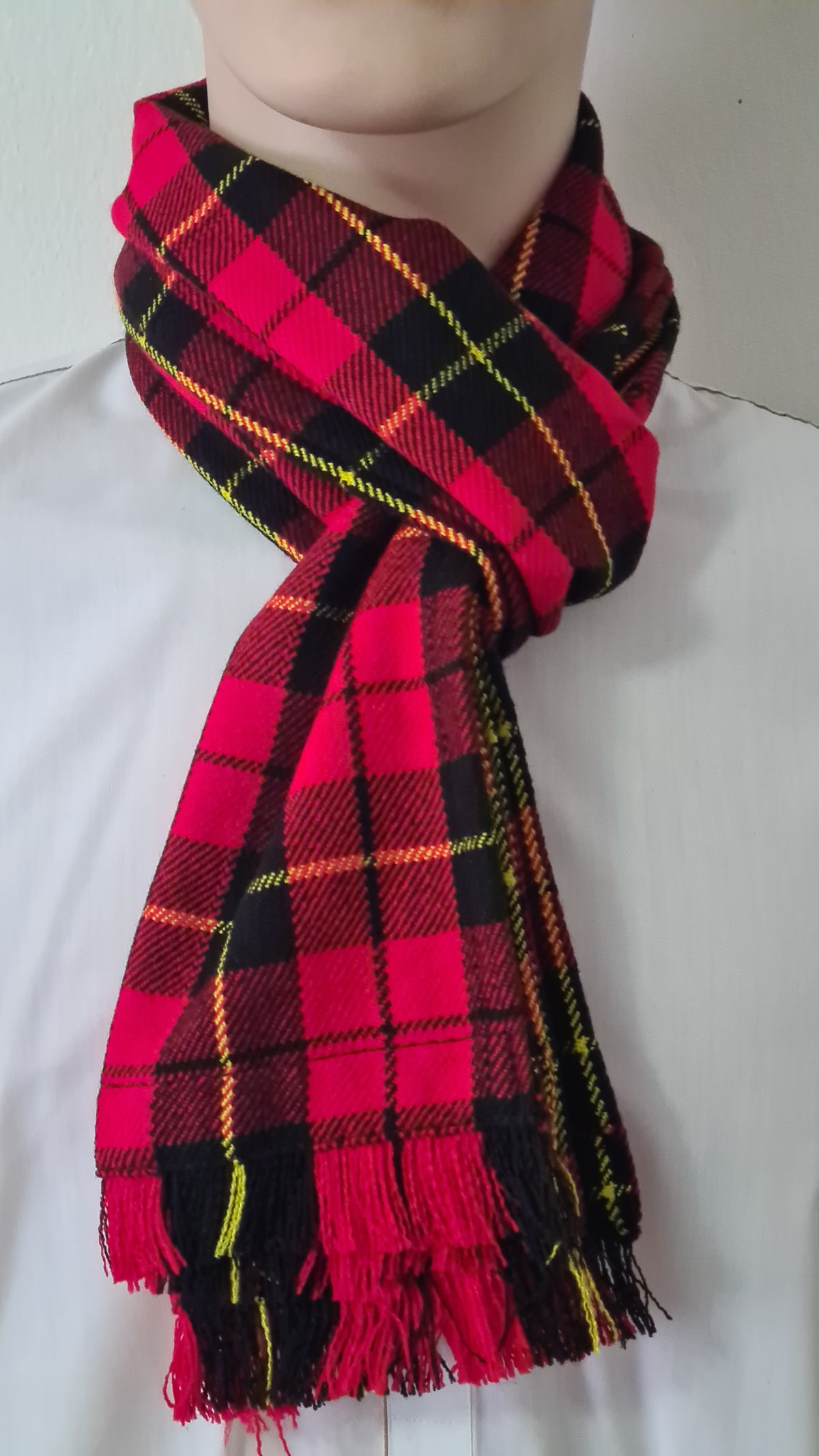 Acrylic Wool Tartan Scarf for Men & Women Shawls and Wraps