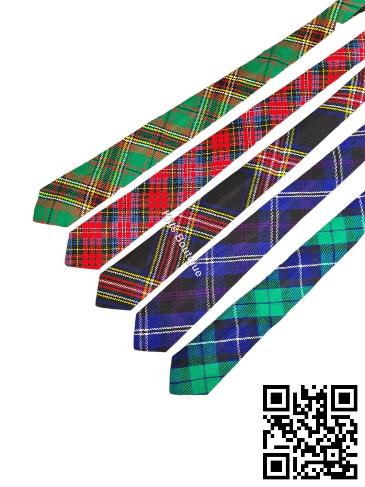Scottish Men's Ties Highland Wear Tartan Neckties In Fine Acrylic Wool Plaid Ties