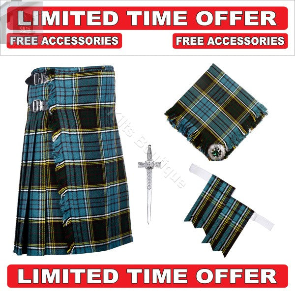 Men's Tartan Utility Kilt With Accessorie Kilt Outfit