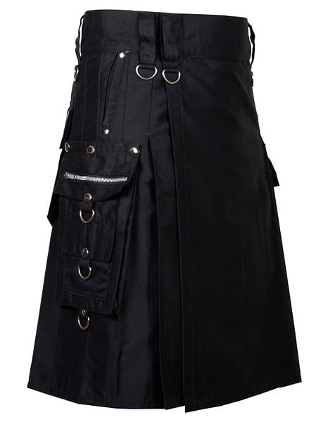 Gothic / Punk Rock Scottish Utility Kilt For Men