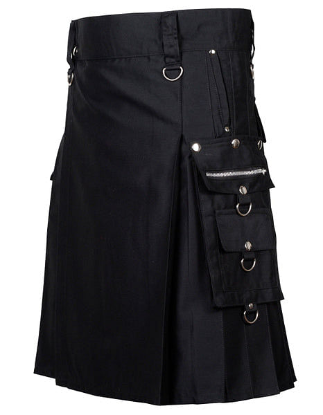 Gothic / Punk Rock Scottish Utility Kilt For Men