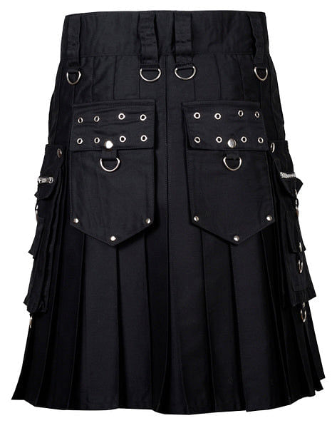 Gothic / Punk Rock Scottish Utility Kilt For Men