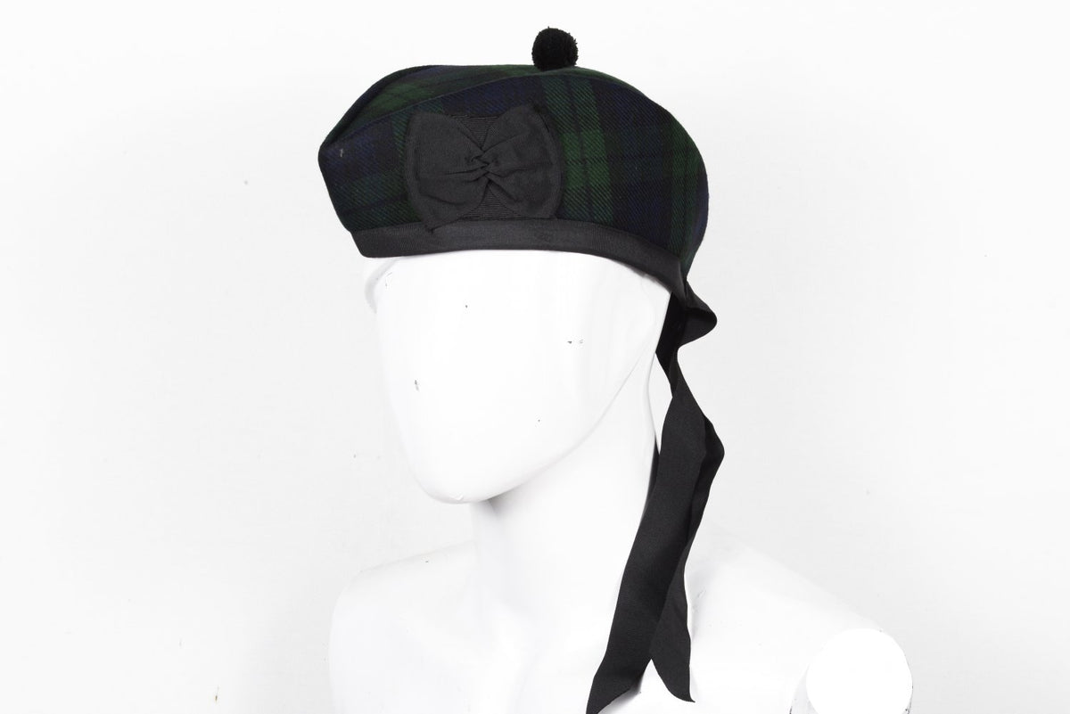 Scottish Glengarry Cap Traditional Military Piper Hat KILT