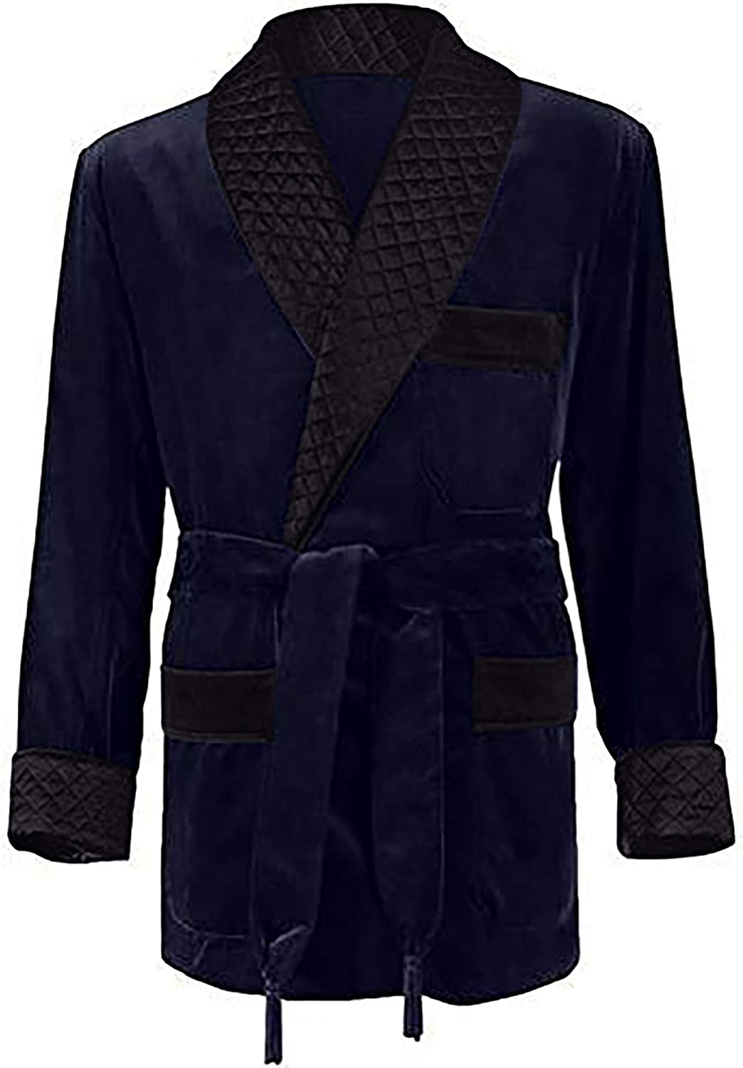 Men Elegant Luxury Designer Belted Smoking Jacket Party Wear Blazer