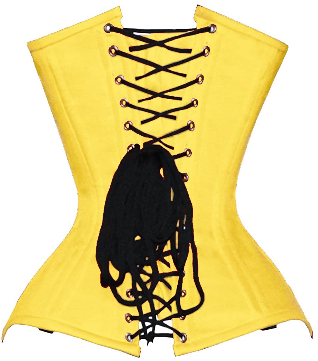 Heavy Duty Double Steel Boned Waist Training Cotton Underbust Shaper Corset C52C - Foto 8