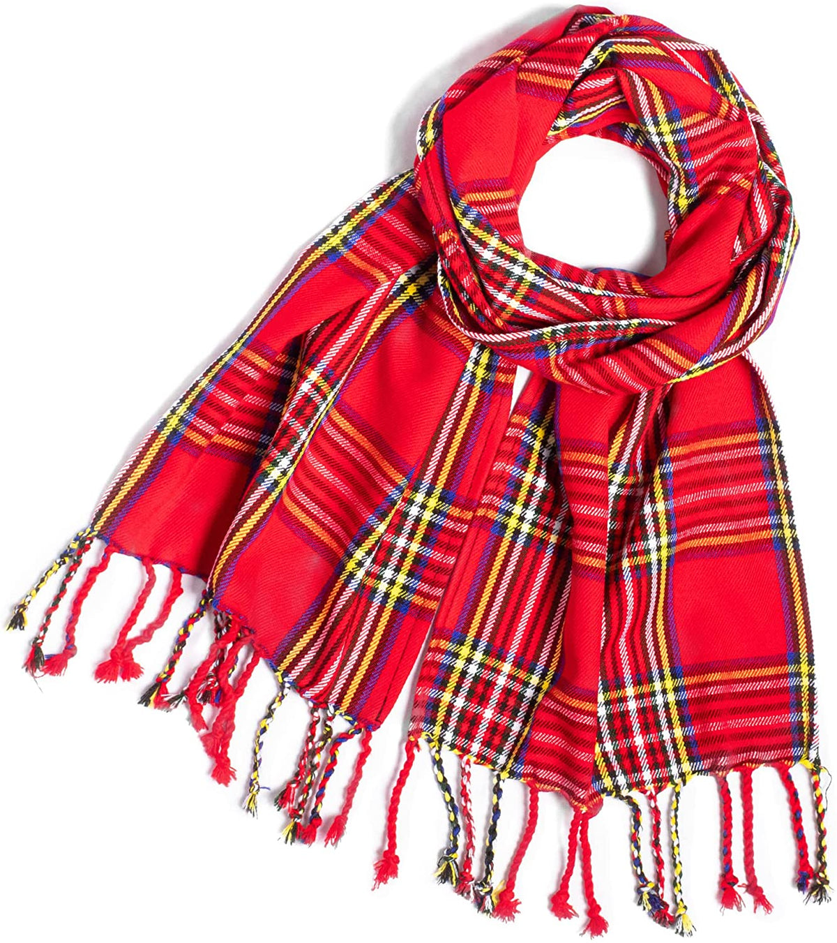 Scarf for Men and Women Wedding Slash Wool Warm Tartan Blanket Shawl