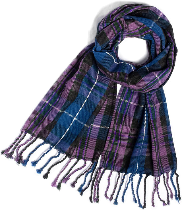 Scarf for Men and Women Wedding Slash Wool Warm Tartan Blanket Shawl
